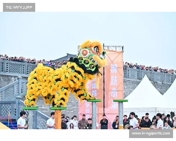 中国龙狮申奥,高桩南狮进奥运展示 中国龙狮申奥,高桩南狮进奥运展示